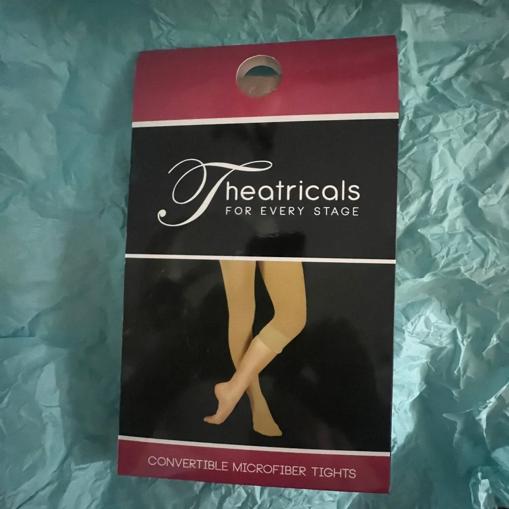 Theatricals‎ Convertible Microfiber Tights Suntan Tan Medium Dancewear Ballet